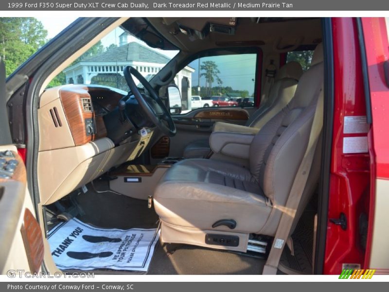 Dark Toreador Red Metallic / Medium Prairie Tan 1999 Ford F350 Super Duty XLT Crew Cab Dually