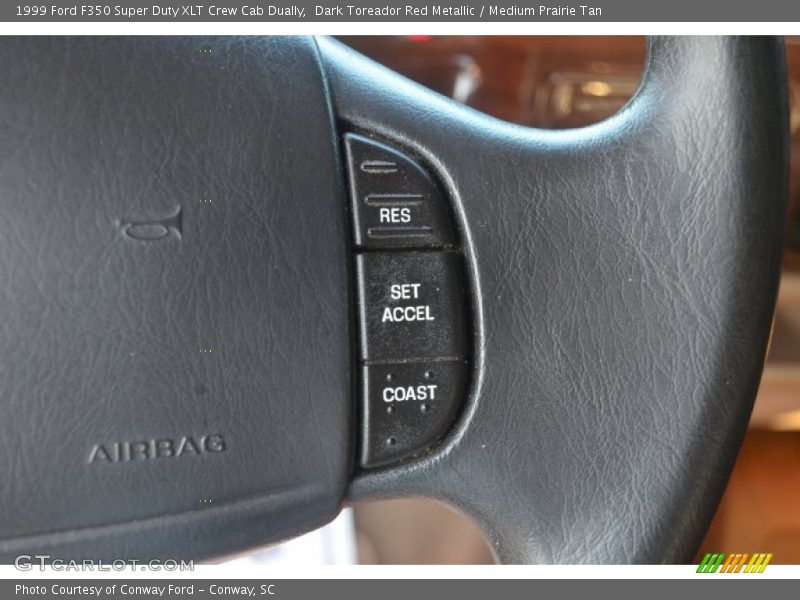Dark Toreador Red Metallic / Medium Prairie Tan 1999 Ford F350 Super Duty XLT Crew Cab Dually
