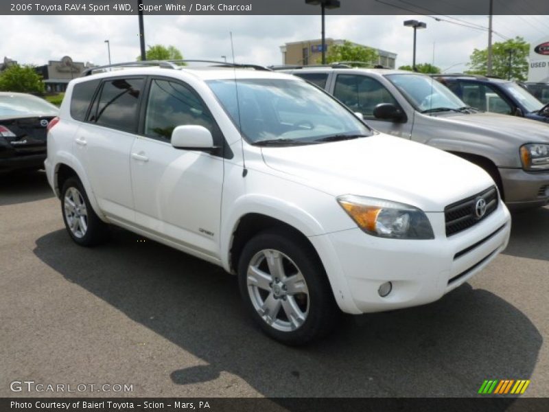 Super White / Dark Charcoal 2006 Toyota RAV4 Sport 4WD