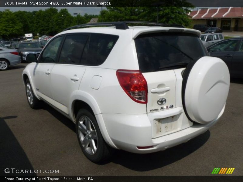 Super White / Dark Charcoal 2006 Toyota RAV4 Sport 4WD