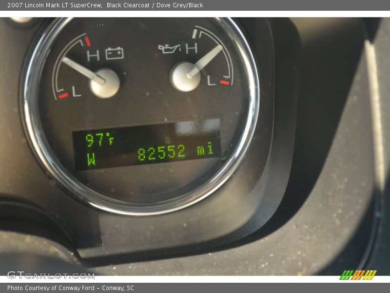 Black Clearcoat / Dove Grey/Black 2007 Lincoln Mark LT SuperCrew