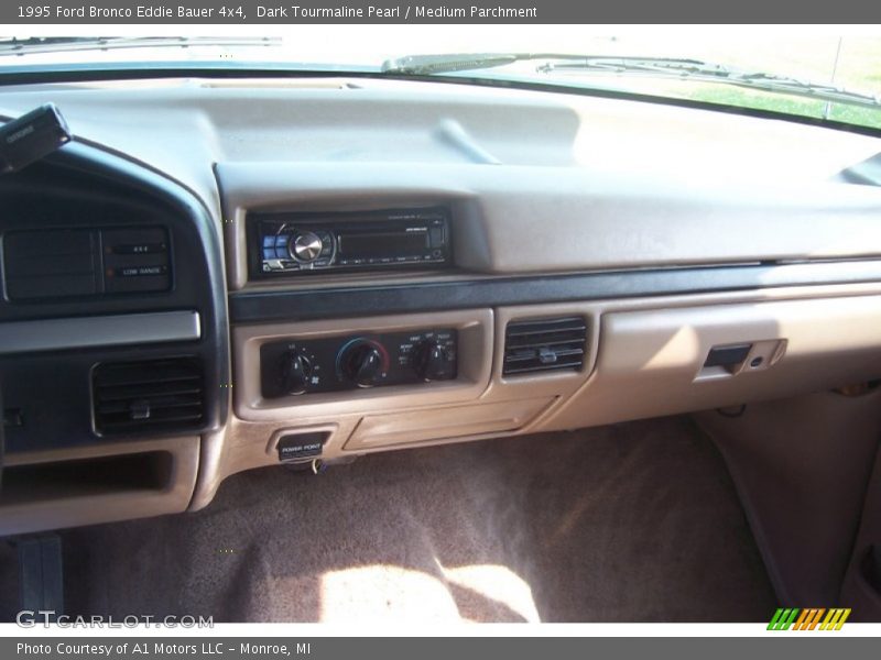 Dark Tourmaline Pearl / Medium Parchment 1995 Ford Bronco Eddie Bauer 4x4