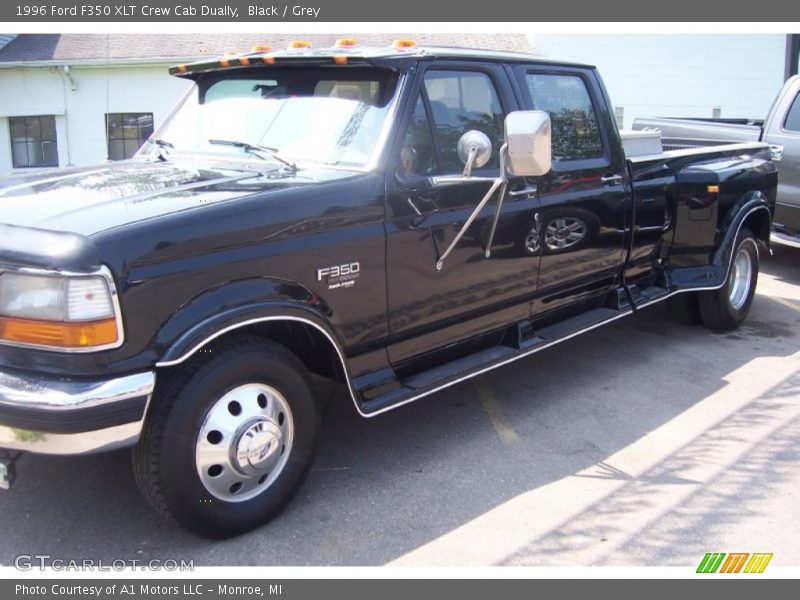 Black / Grey 1996 Ford F350 XLT Crew Cab Dually