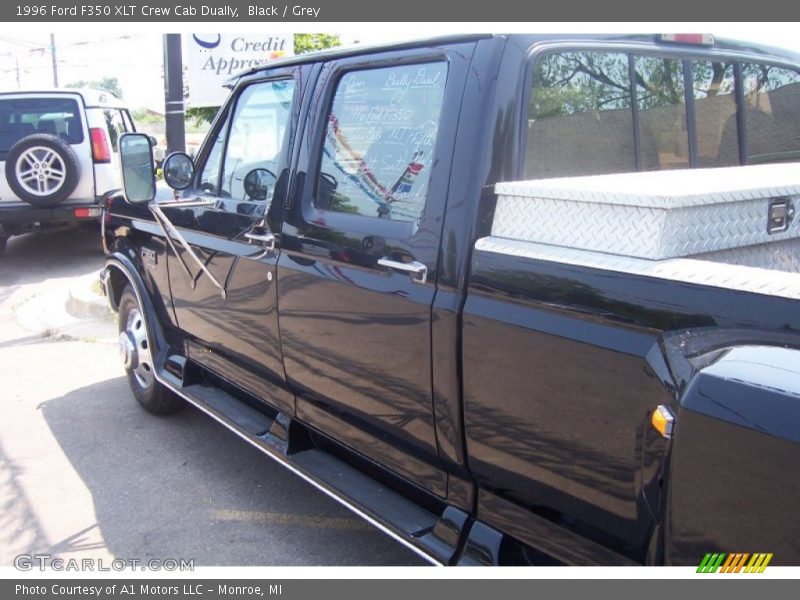 Black / Grey 1996 Ford F350 XLT Crew Cab Dually