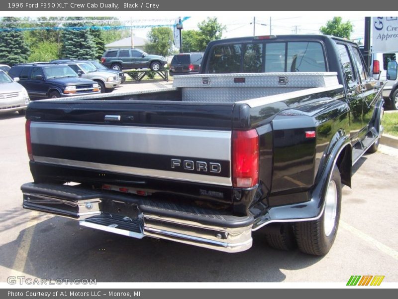 Black / Grey 1996 Ford F350 XLT Crew Cab Dually