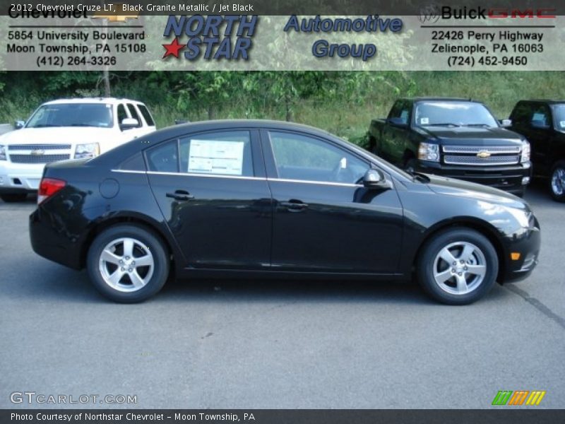 Black Granite Metallic / Jet Black 2012 Chevrolet Cruze LT