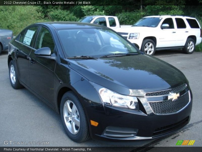 Black Granite Metallic / Jet Black 2012 Chevrolet Cruze LT