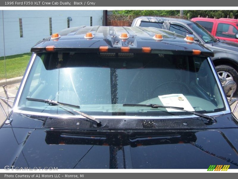 Black / Grey 1996 Ford F350 XLT Crew Cab Dually