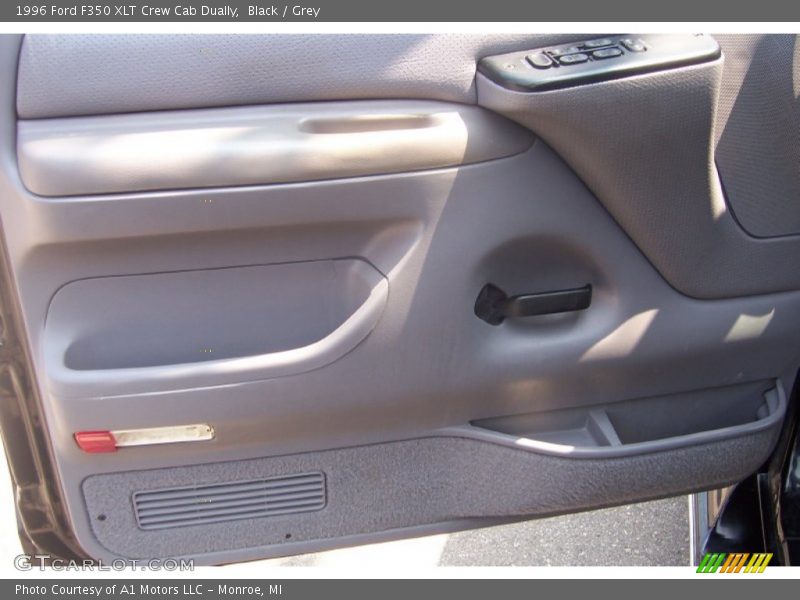 Black / Grey 1996 Ford F350 XLT Crew Cab Dually