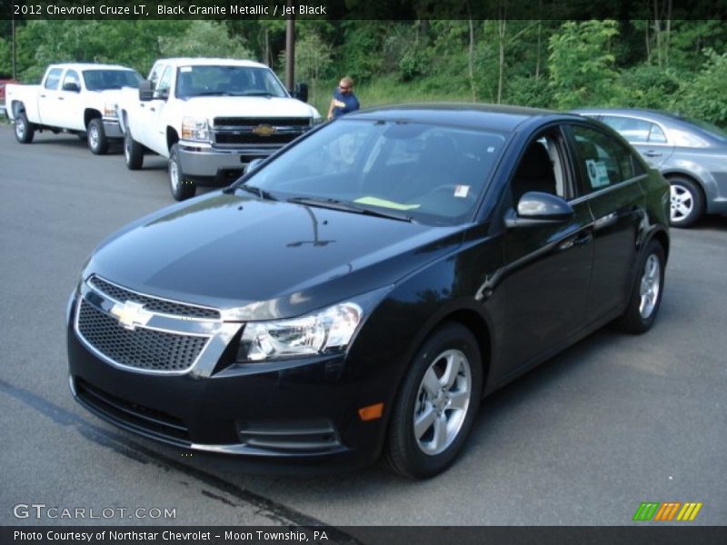 Black Granite Metallic / Jet Black 2012 Chevrolet Cruze LT