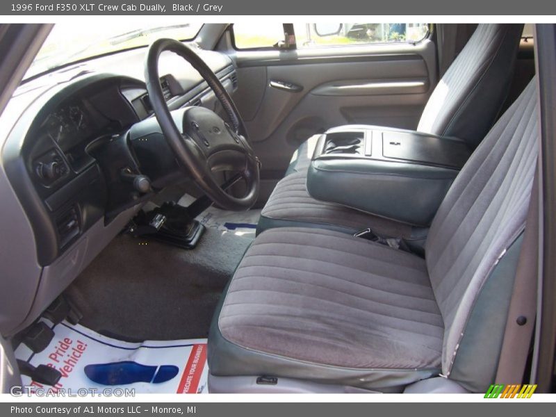 Black / Grey 1996 Ford F350 XLT Crew Cab Dually