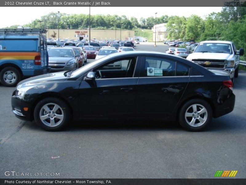 Black Granite Metallic / Jet Black 2012 Chevrolet Cruze LT