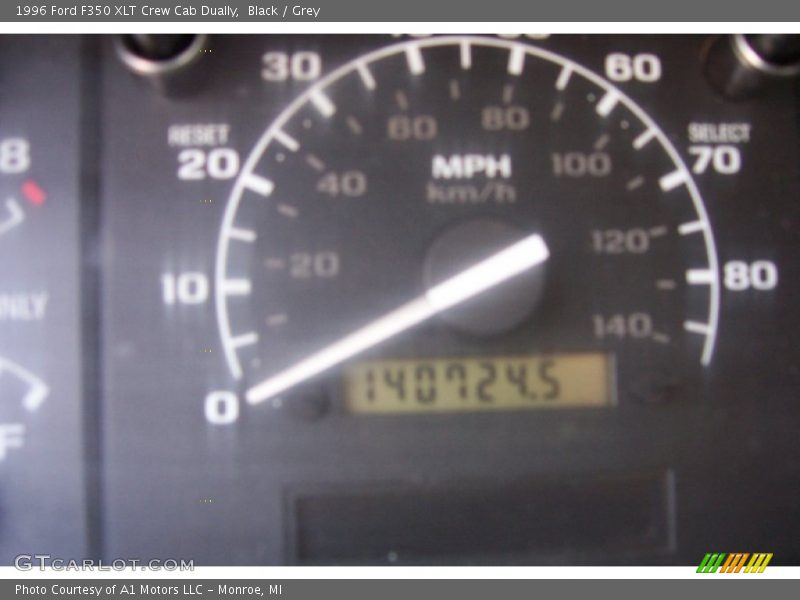 Black / Grey 1996 Ford F350 XLT Crew Cab Dually