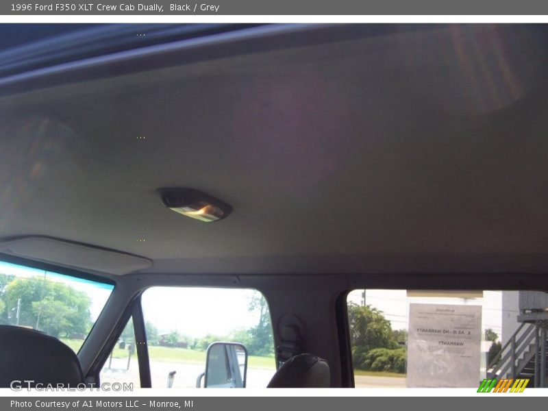 Black / Grey 1996 Ford F350 XLT Crew Cab Dually