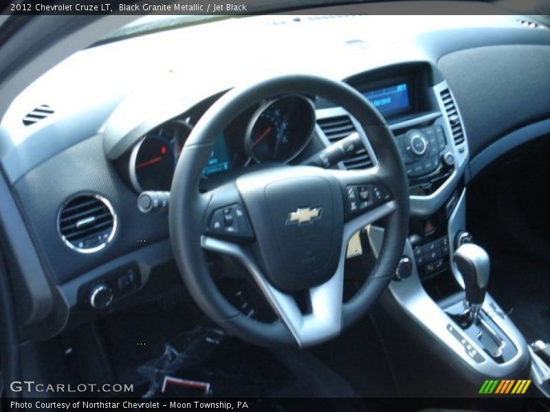 Black Granite Metallic / Jet Black 2012 Chevrolet Cruze LT