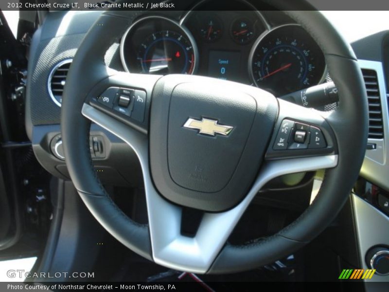 Black Granite Metallic / Jet Black 2012 Chevrolet Cruze LT