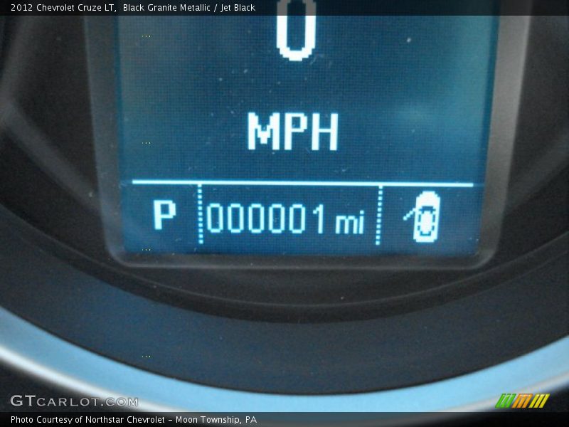 Black Granite Metallic / Jet Black 2012 Chevrolet Cruze LT