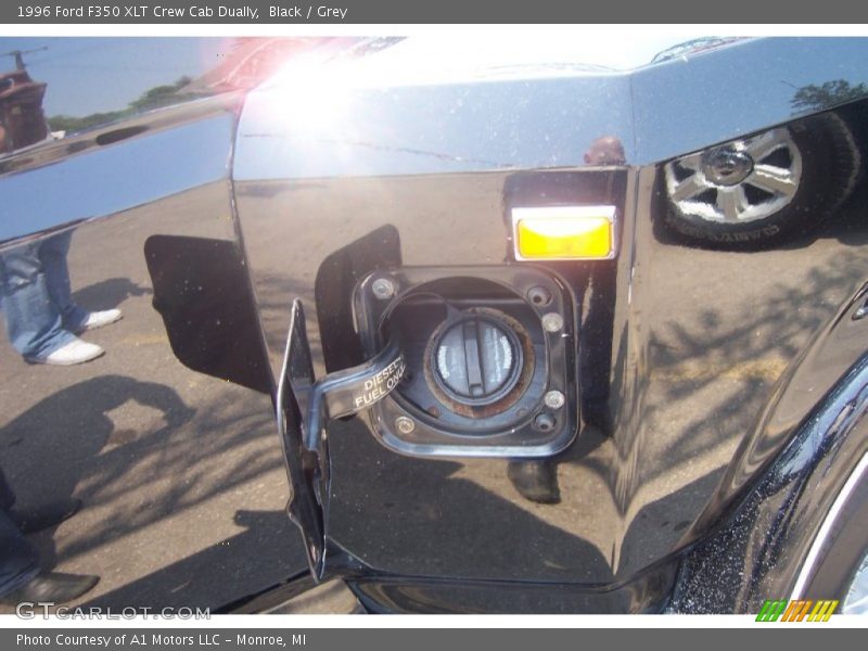 Black / Grey 1996 Ford F350 XLT Crew Cab Dually