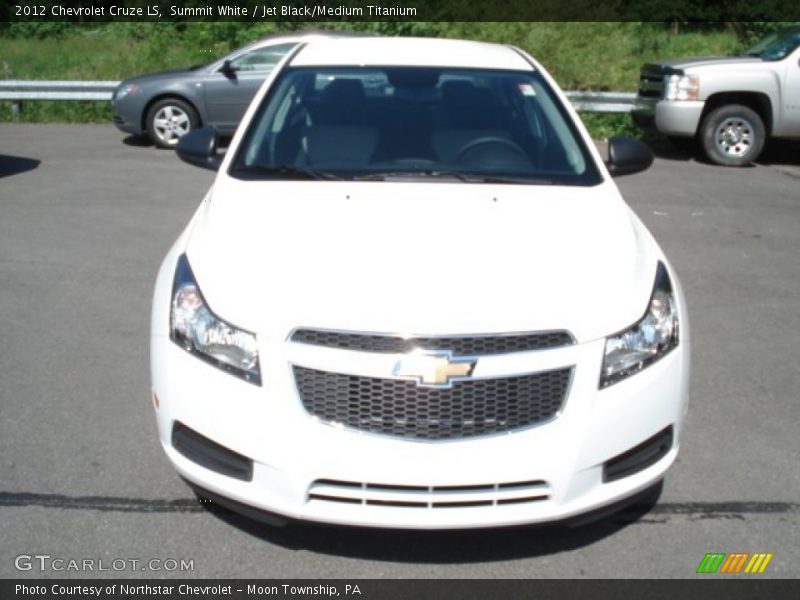 Summit White / Jet Black/Medium Titanium 2012 Chevrolet Cruze LS