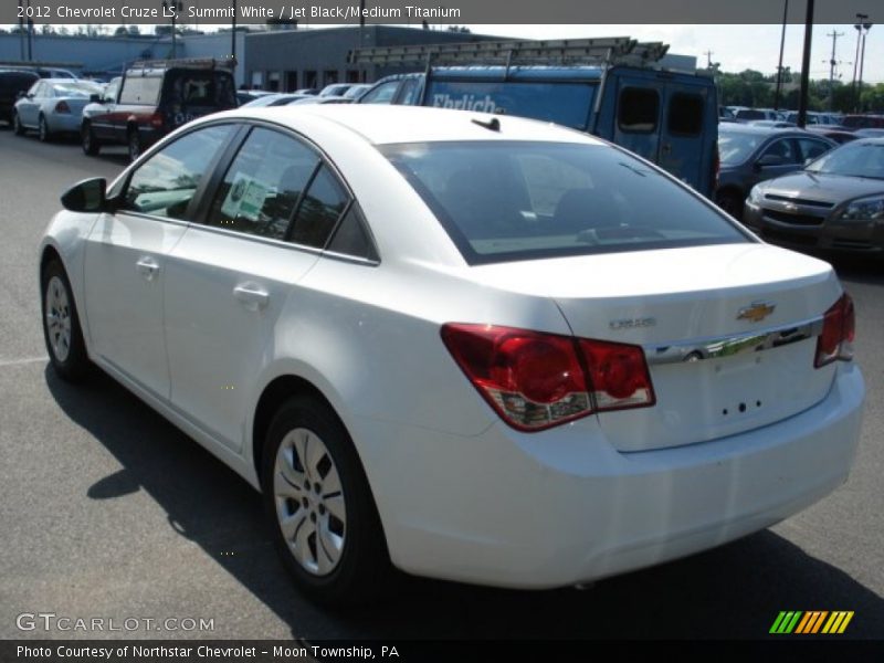 Summit White / Jet Black/Medium Titanium 2012 Chevrolet Cruze LS