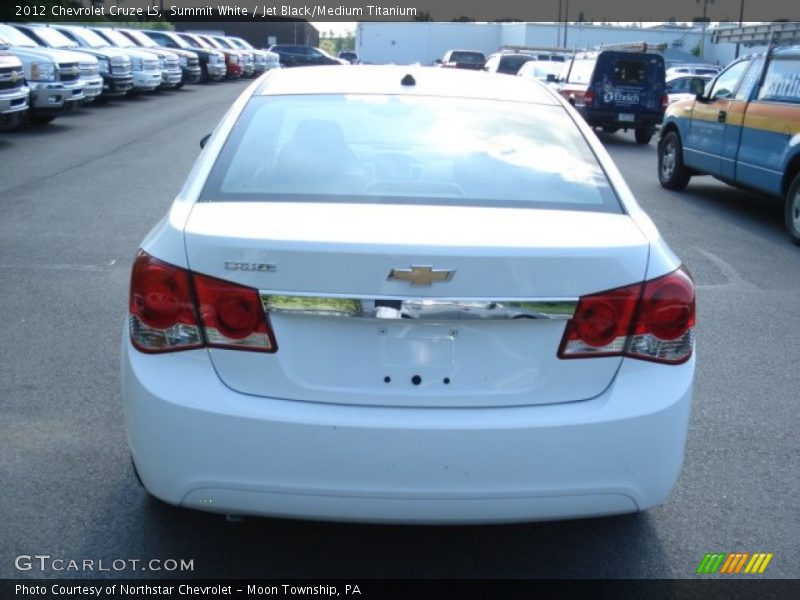 Summit White / Jet Black/Medium Titanium 2012 Chevrolet Cruze LS
