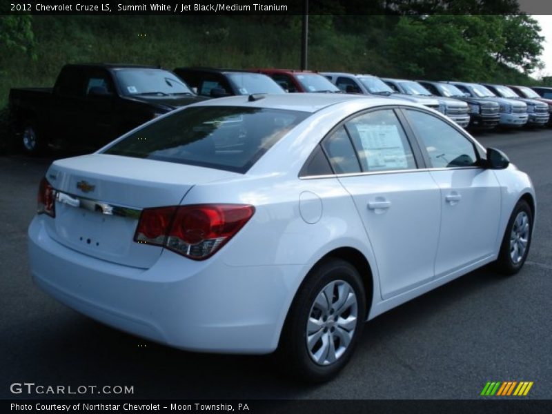 Summit White / Jet Black/Medium Titanium 2012 Chevrolet Cruze LS