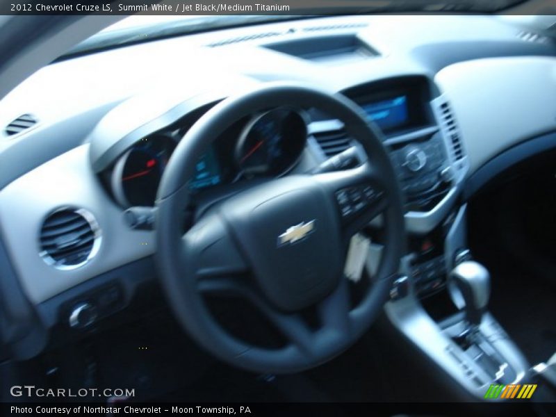 Summit White / Jet Black/Medium Titanium 2012 Chevrolet Cruze LS