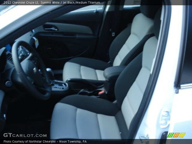 Summit White / Jet Black/Medium Titanium 2012 Chevrolet Cruze LS