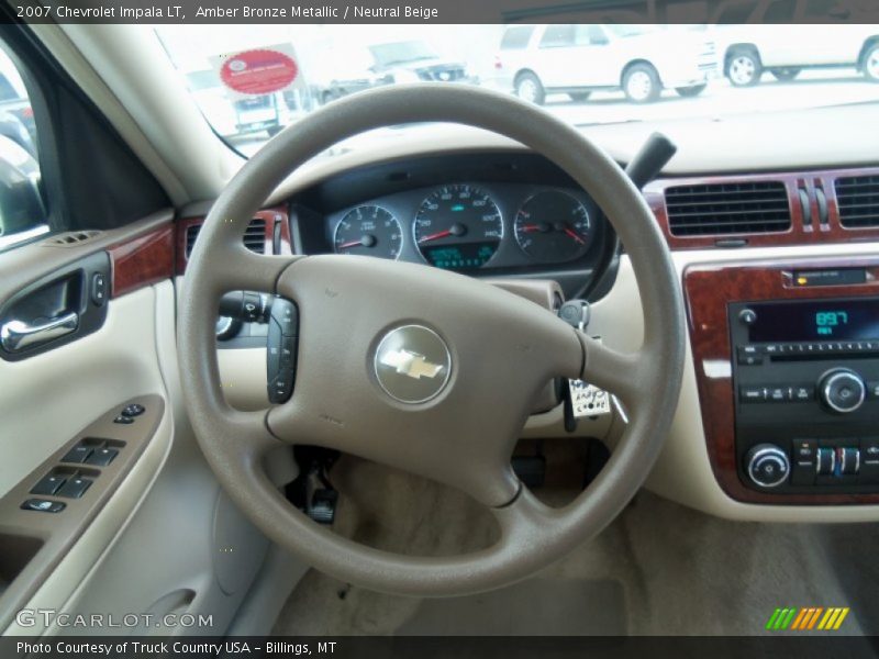 Amber Bronze Metallic / Neutral Beige 2007 Chevrolet Impala LT