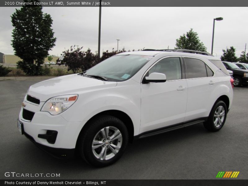 Summit White / Jet Black 2010 Chevrolet Equinox LT AWD