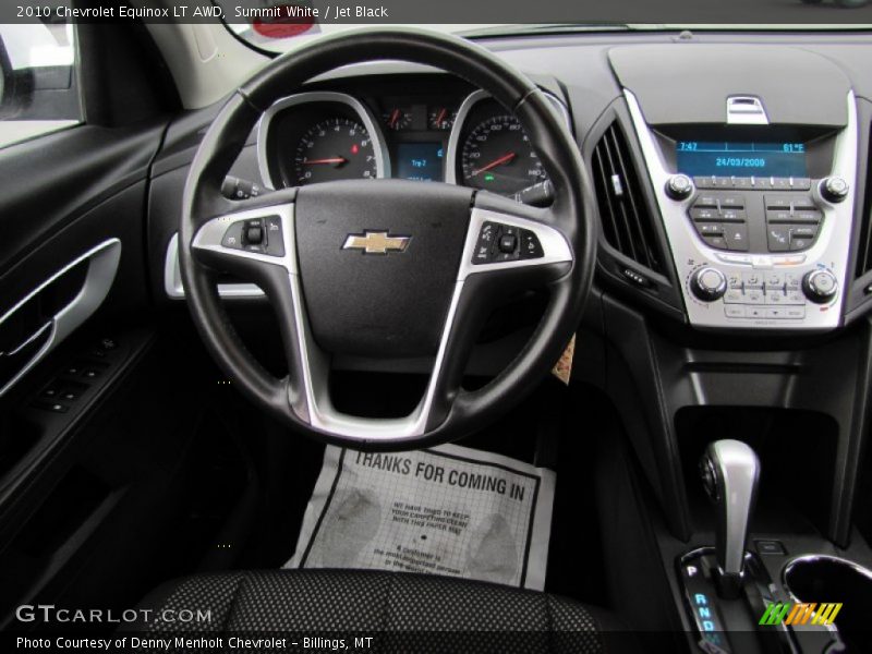 Summit White / Jet Black 2010 Chevrolet Equinox LT AWD