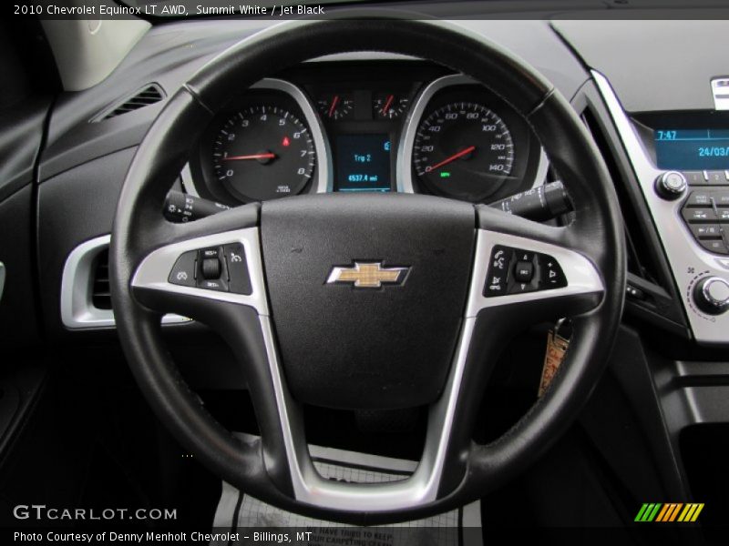 Summit White / Jet Black 2010 Chevrolet Equinox LT AWD
