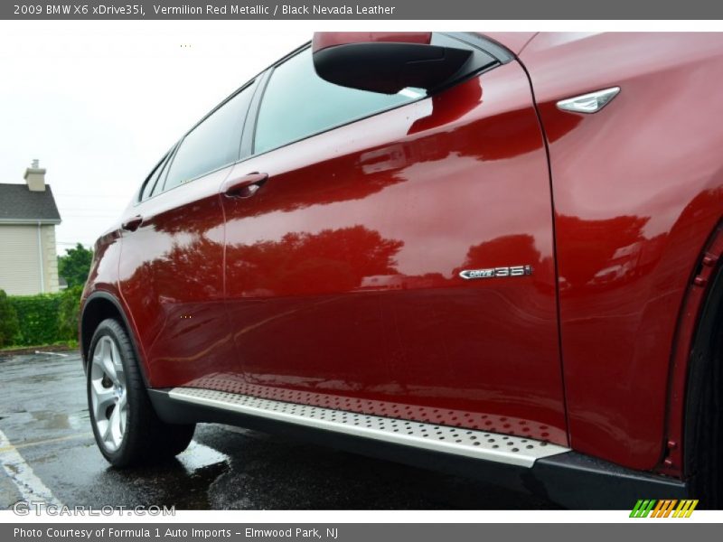 Vermilion Red Metallic / Black Nevada Leather 2009 BMW X6 xDrive35i