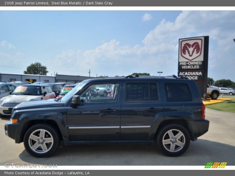 Steel Blue Metallic / Dark Slate Gray 2008 Jeep Patriot Limited