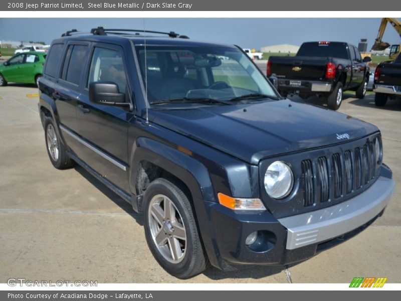 Steel Blue Metallic / Dark Slate Gray 2008 Jeep Patriot Limited