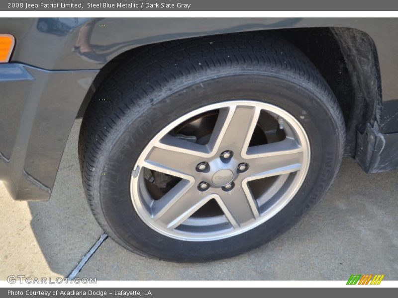 Steel Blue Metallic / Dark Slate Gray 2008 Jeep Patriot Limited