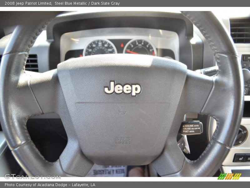Steel Blue Metallic / Dark Slate Gray 2008 Jeep Patriot Limited