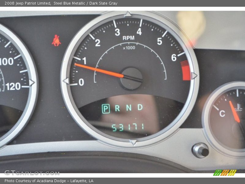 Steel Blue Metallic / Dark Slate Gray 2008 Jeep Patriot Limited