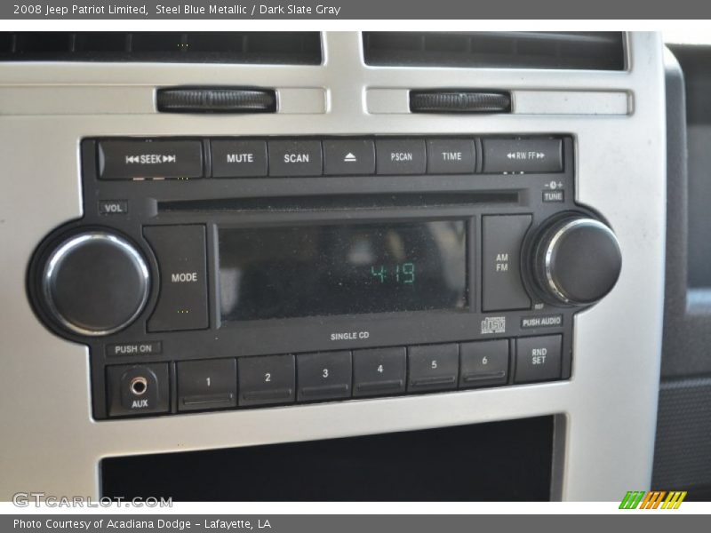 Steel Blue Metallic / Dark Slate Gray 2008 Jeep Patriot Limited