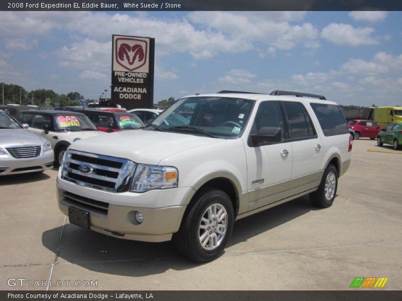 White Suede / Stone 2008 Ford Expedition EL Eddie Bauer