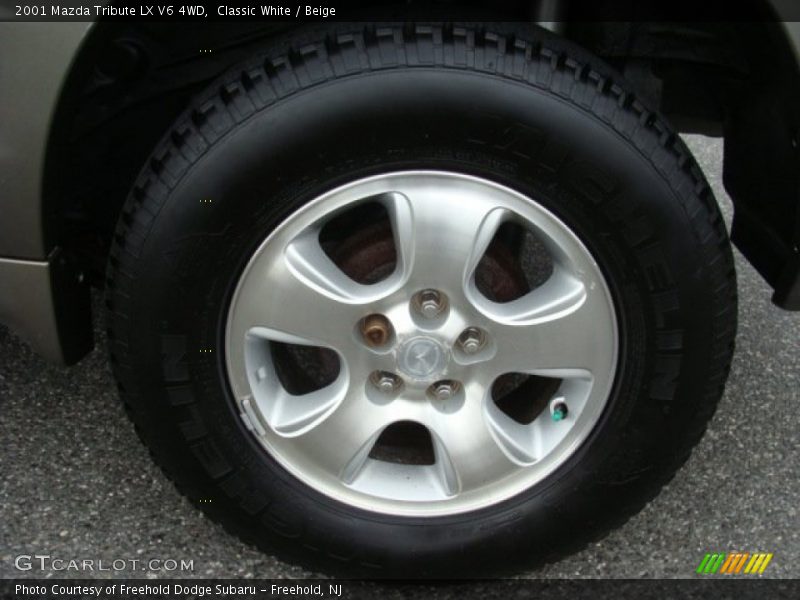 Classic White / Beige 2001 Mazda Tribute LX V6 4WD