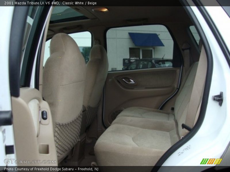 Classic White / Beige 2001 Mazda Tribute LX V6 4WD