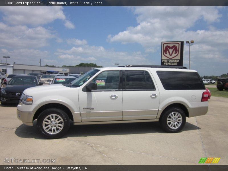 White Suede / Stone 2008 Ford Expedition EL Eddie Bauer