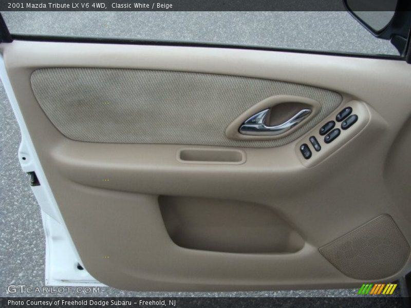 Classic White / Beige 2001 Mazda Tribute LX V6 4WD