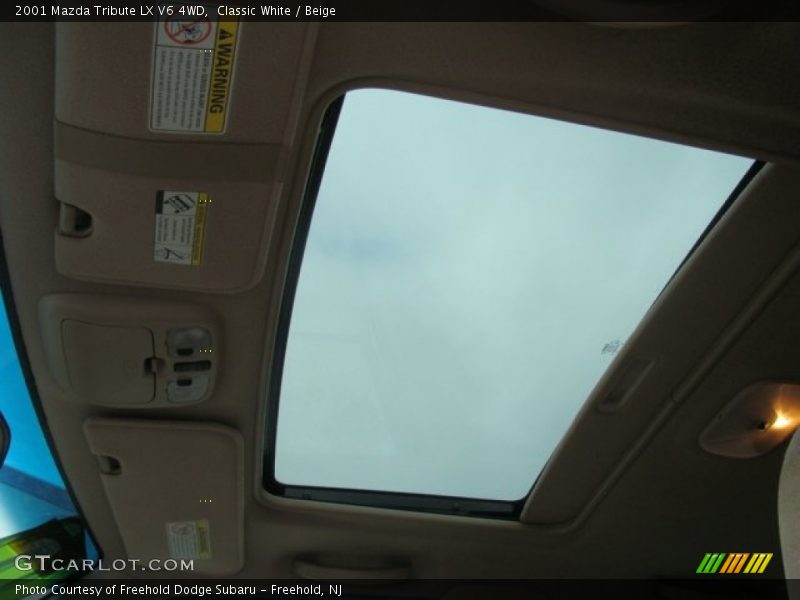 Classic White / Beige 2001 Mazda Tribute LX V6 4WD