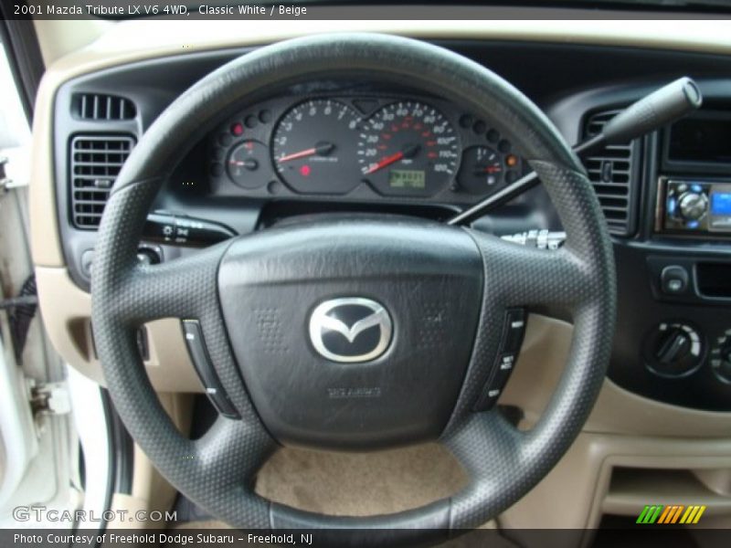 Classic White / Beige 2001 Mazda Tribute LX V6 4WD