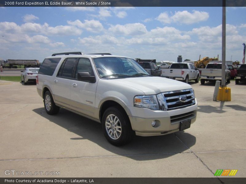 White Suede / Stone 2008 Ford Expedition EL Eddie Bauer