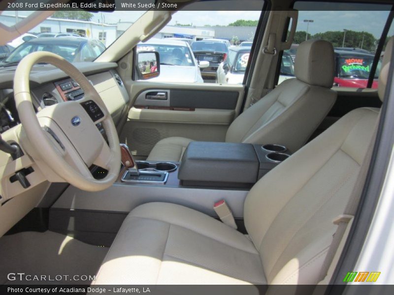 White Suede / Stone 2008 Ford Expedition EL Eddie Bauer