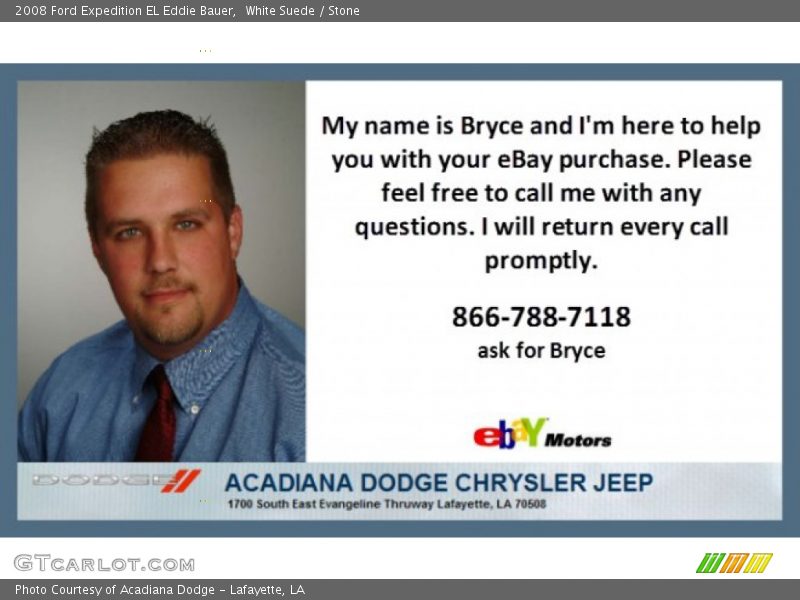 White Suede / Stone 2008 Ford Expedition EL Eddie Bauer