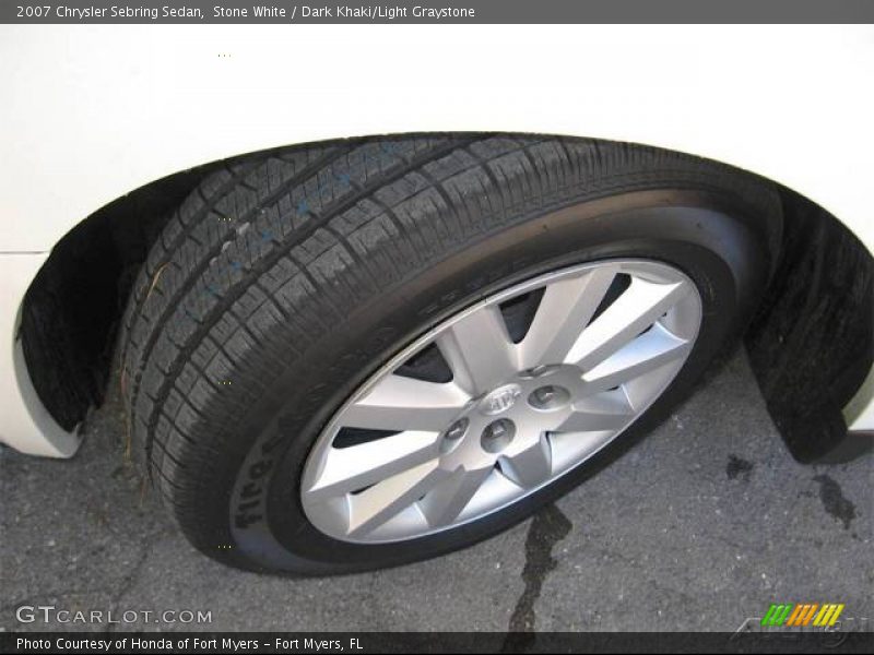Stone White / Dark Khaki/Light Graystone 2007 Chrysler Sebring Sedan